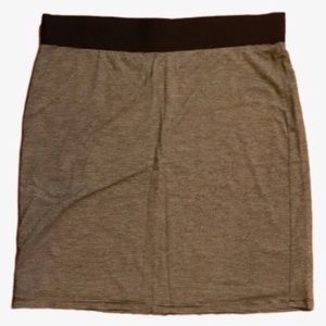 AEO Black & White Skinny Stripe Mini Skirt, size L